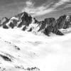 Panorama sur le massif du mont-blanc depuis la Pointe des Grands