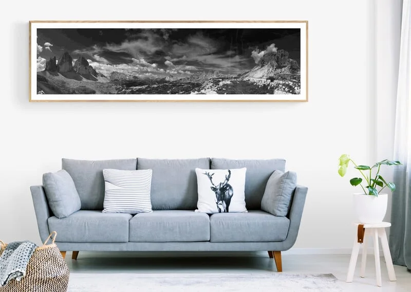 Mise en situation d'un cadre photo, Tre Cime de Lavadero